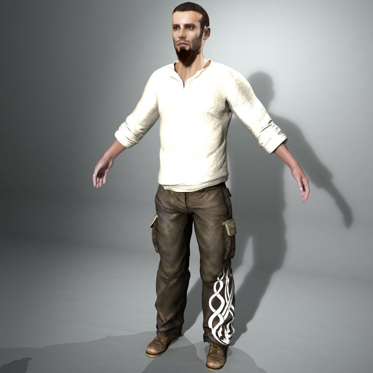 Urban Man Johnny Rigged 3D model_1