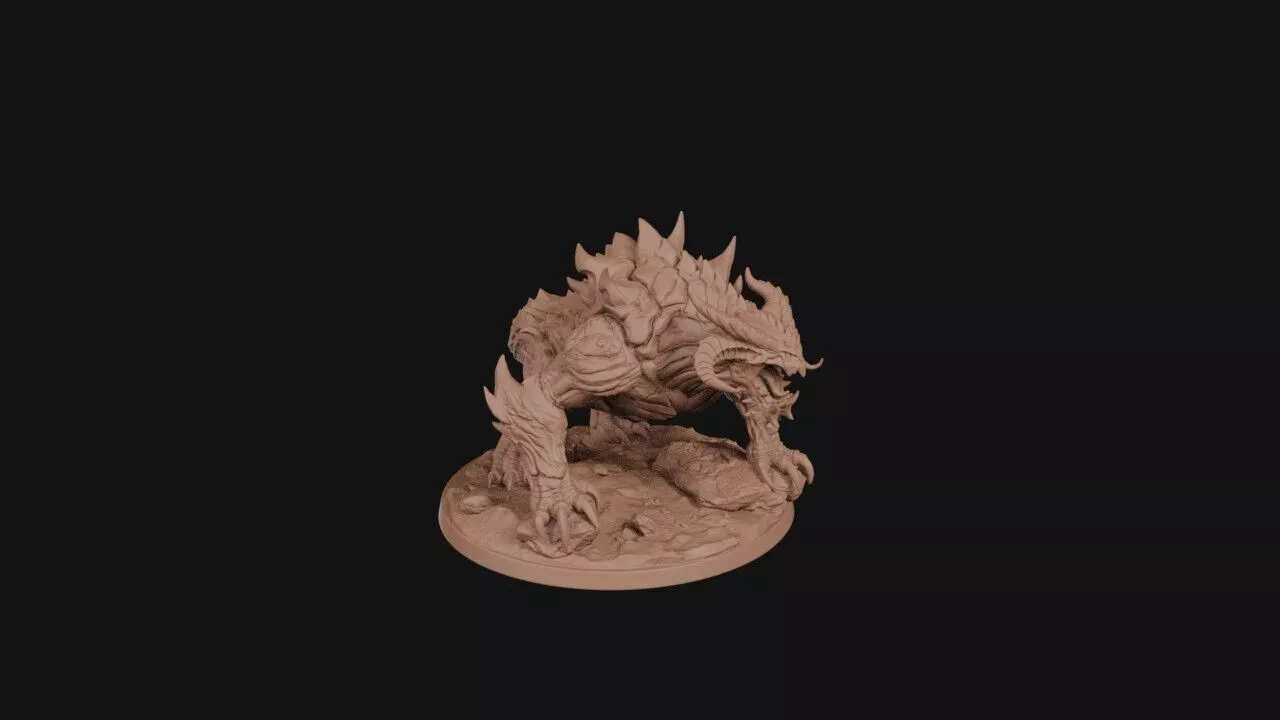 Craggy Beast Revenant 3D print model