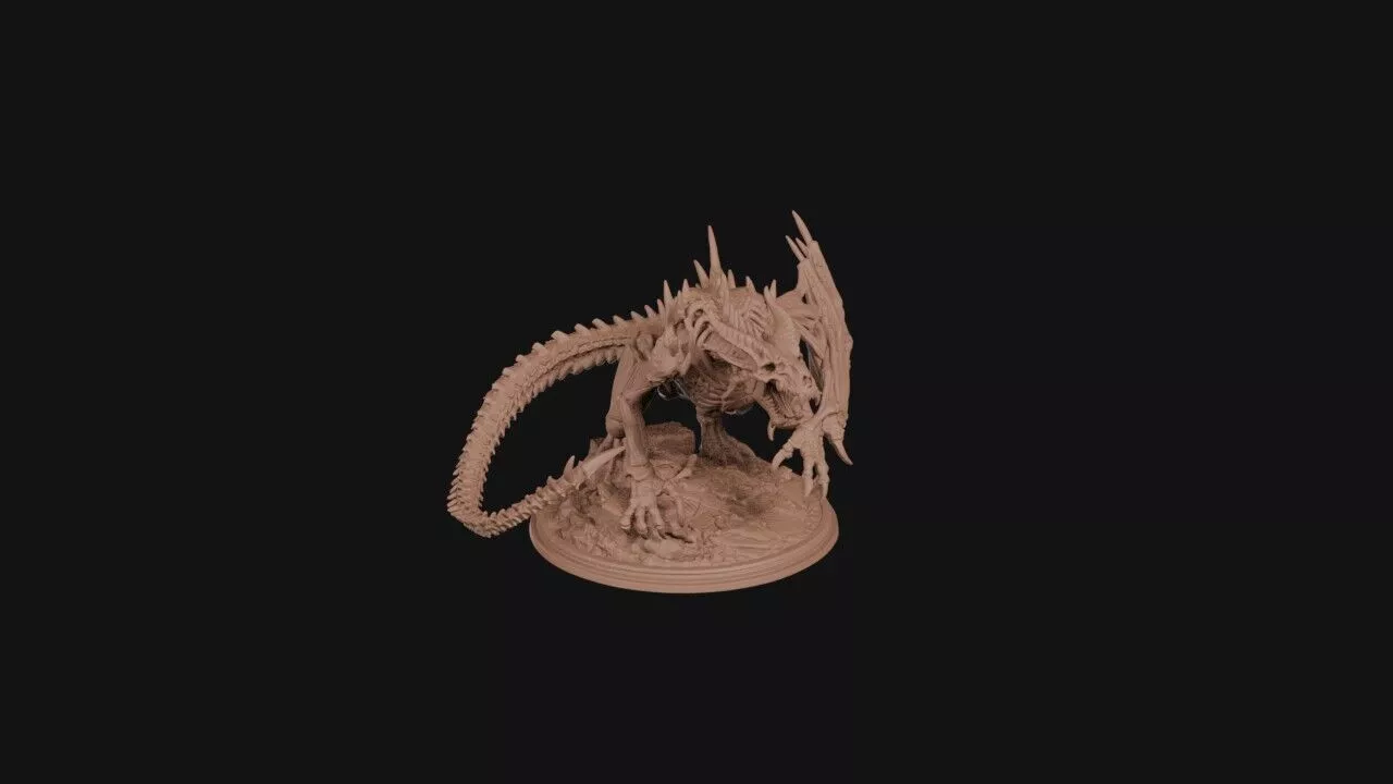 Bonewing Wyrm Idol 3D print model