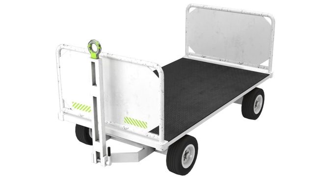 Baggage Cart 1 Lowpoly Low-poly 3D model