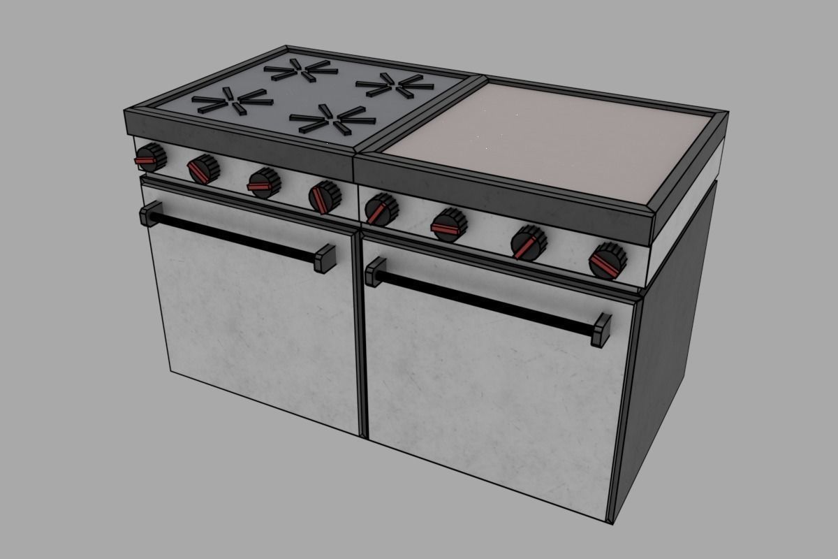 Low-Poly PBR Restaurant Pack Low-poly 3D model_7