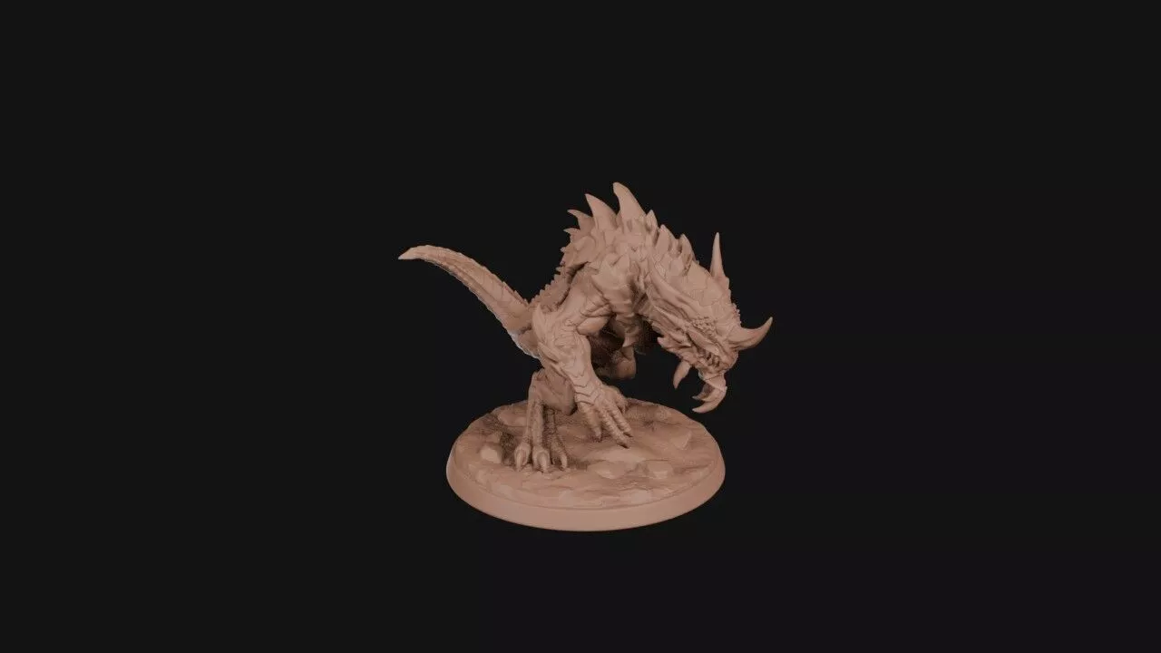Crawling Hatchling Beast 3D print model