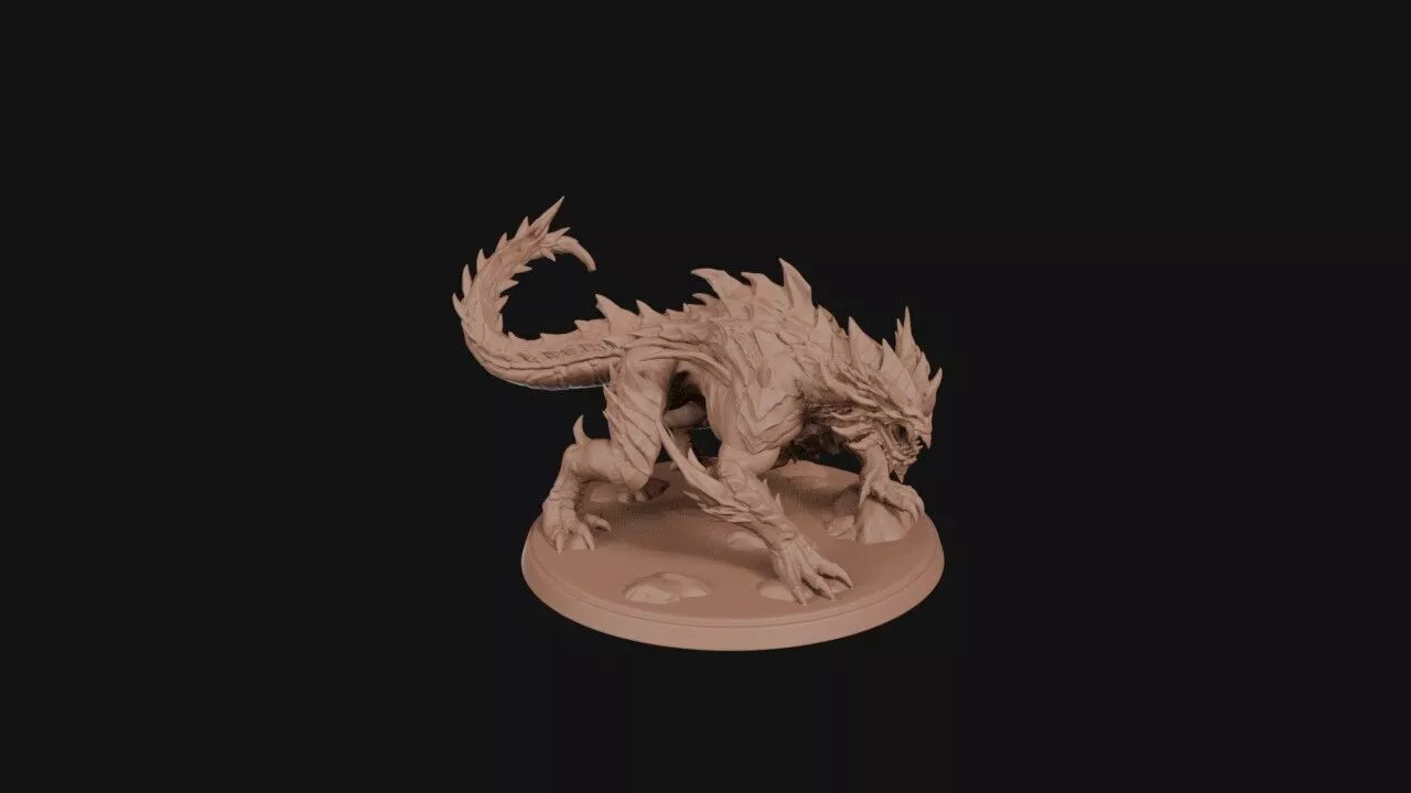 Spiked Whelp Idol 3D print model