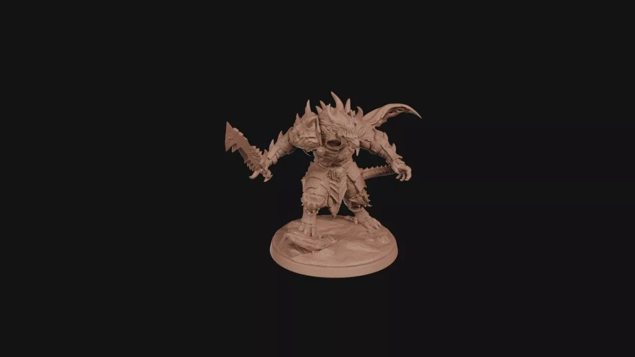 Caped Blade Squire 3D print model