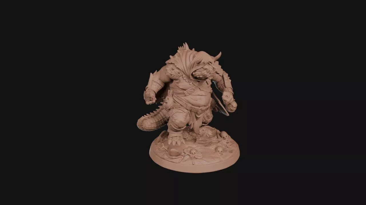 Gluttonous Blade Ogre 3D print model