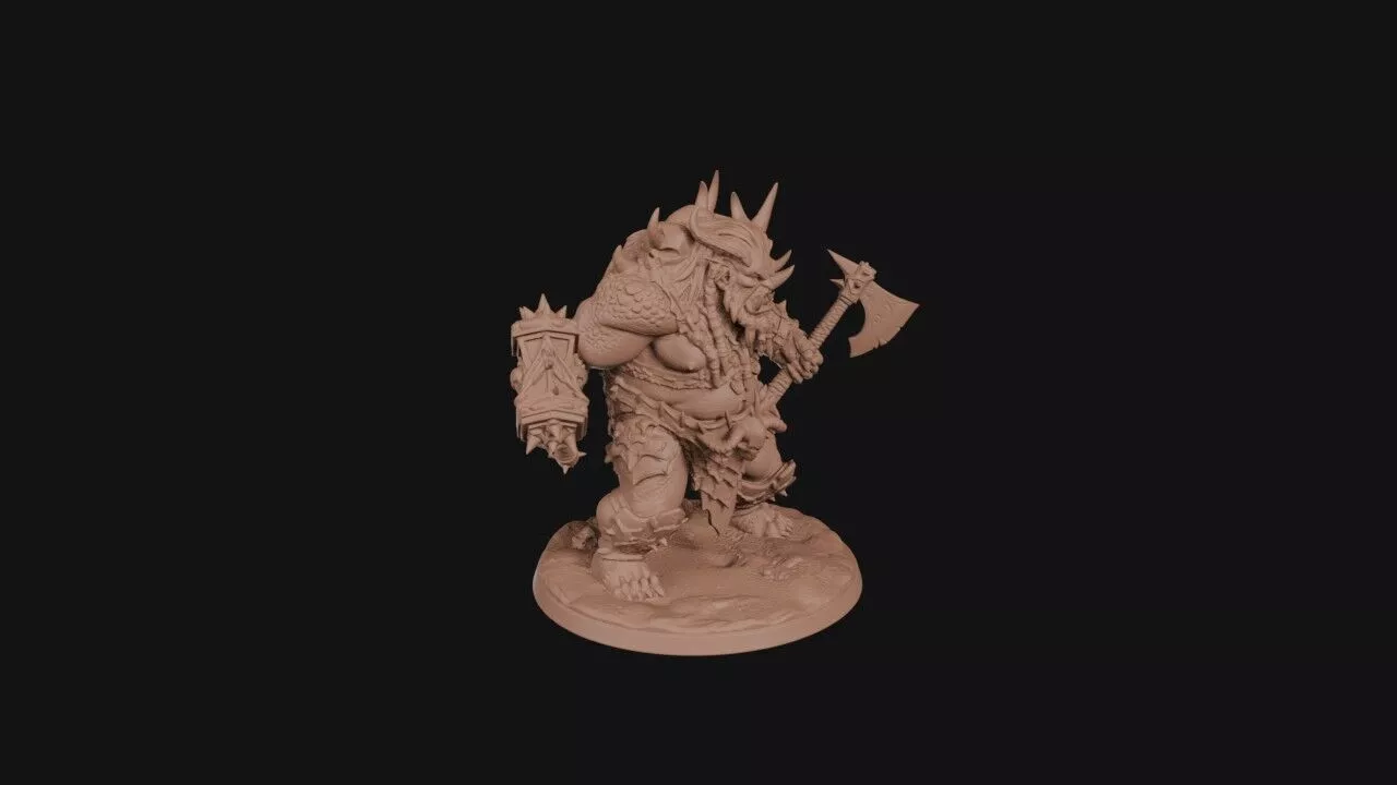 Bloated Horned Tyrant 3D print model