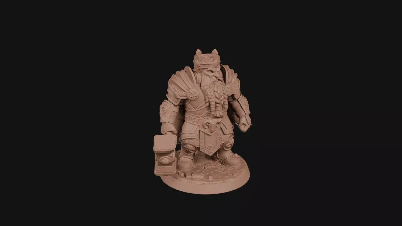 Crowned Forge Monarch 3D print model