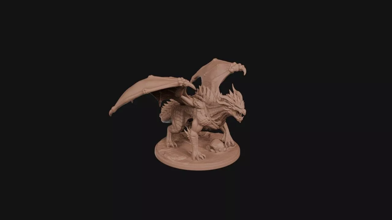 Throned Elder Wyrm 3D print model