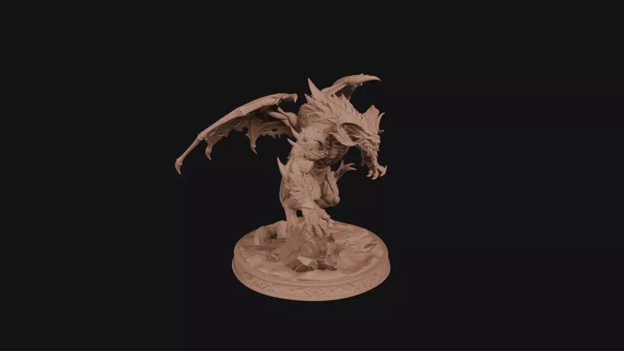 Winged Abyssal Idol 3D print model