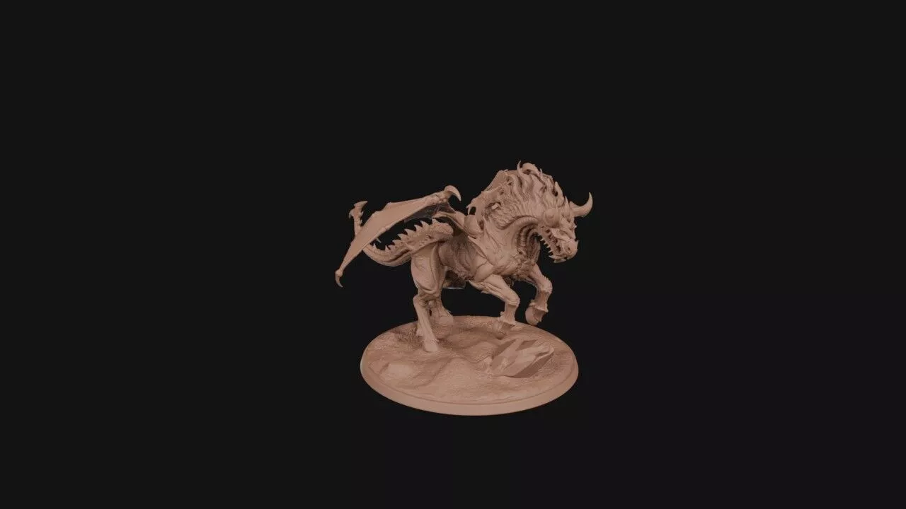 Hellborn Winged Charger 3D print model