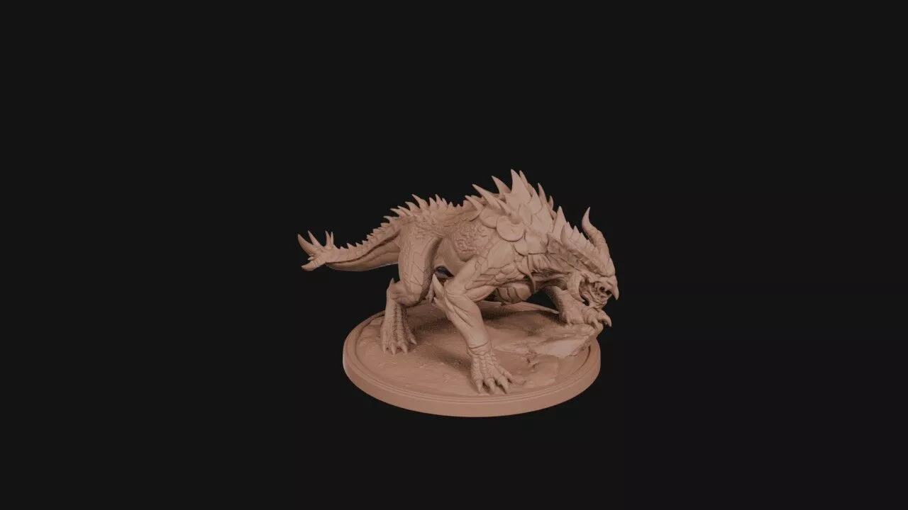 Colossal Saurian Idol 3D print model