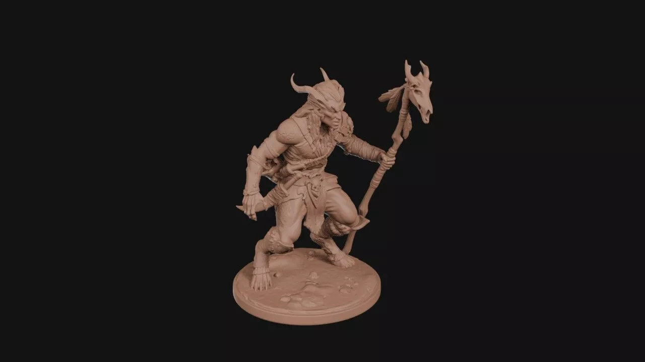 Feralkin Spear Shaman 3D print model