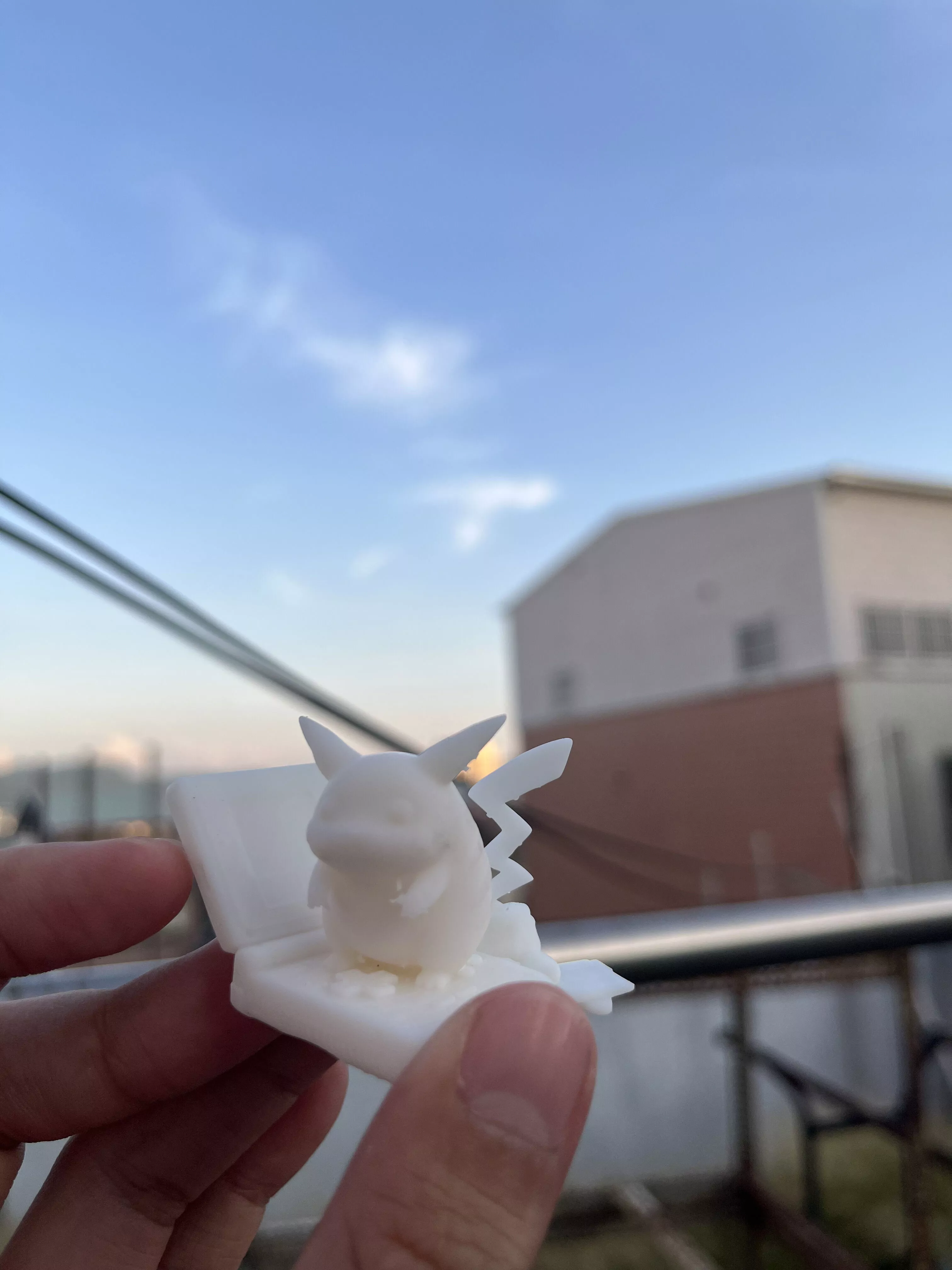 Pikachu on Retro Handheld Console 3D print model
