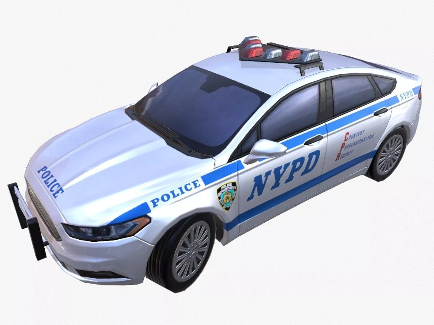 Car01 Police Free 3D model