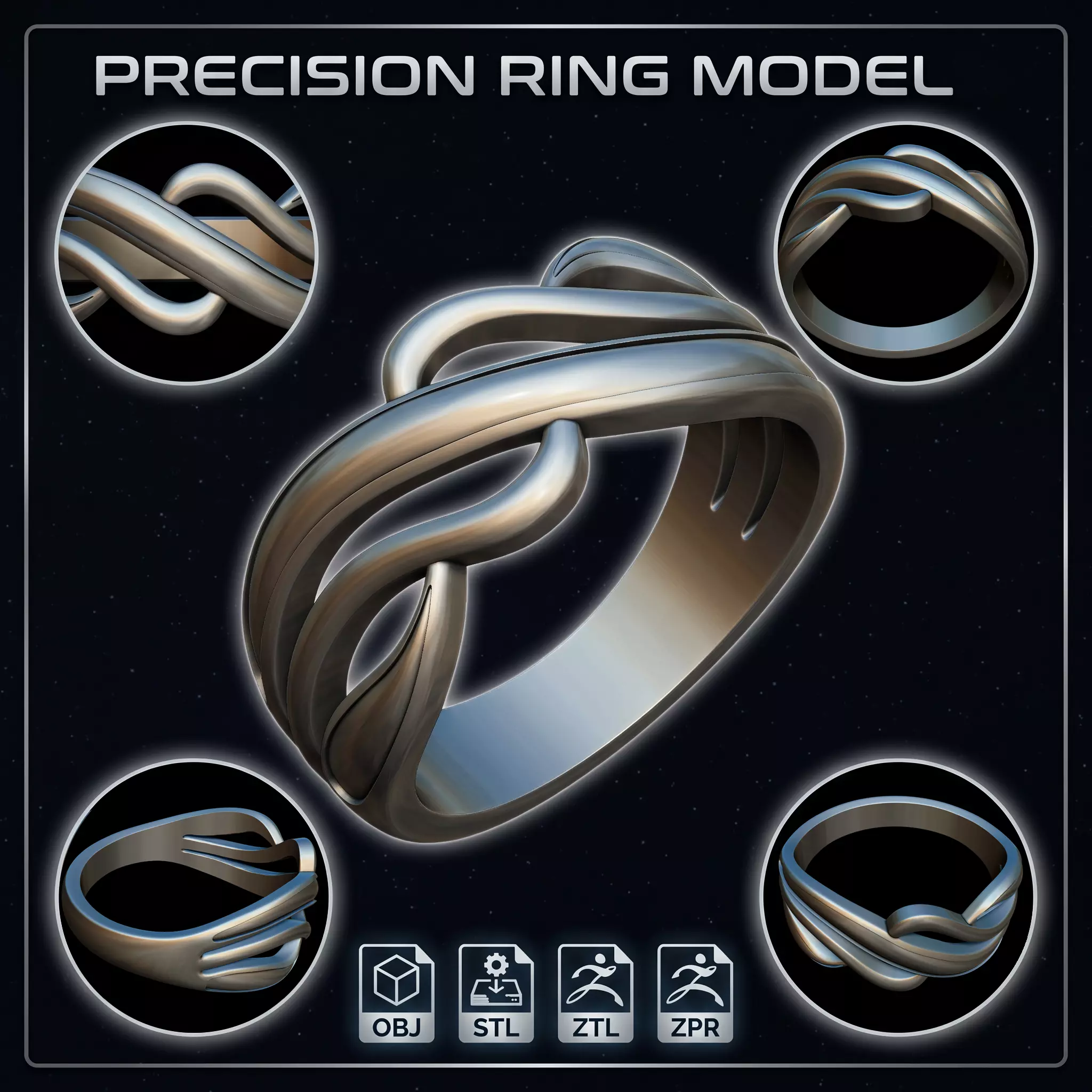 Precision Ring 3D print model