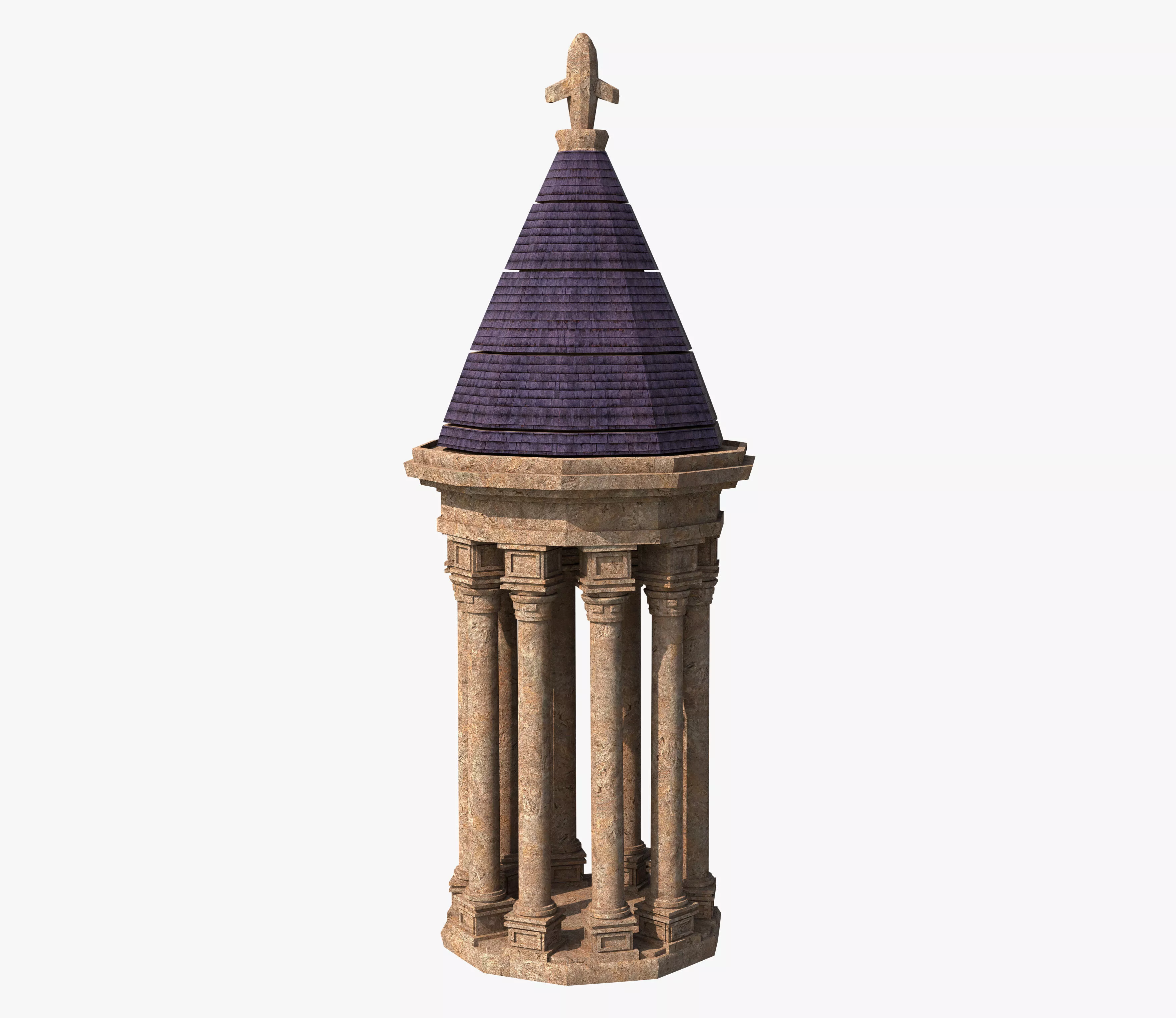 Free Classic Mini Temple Free 3D model