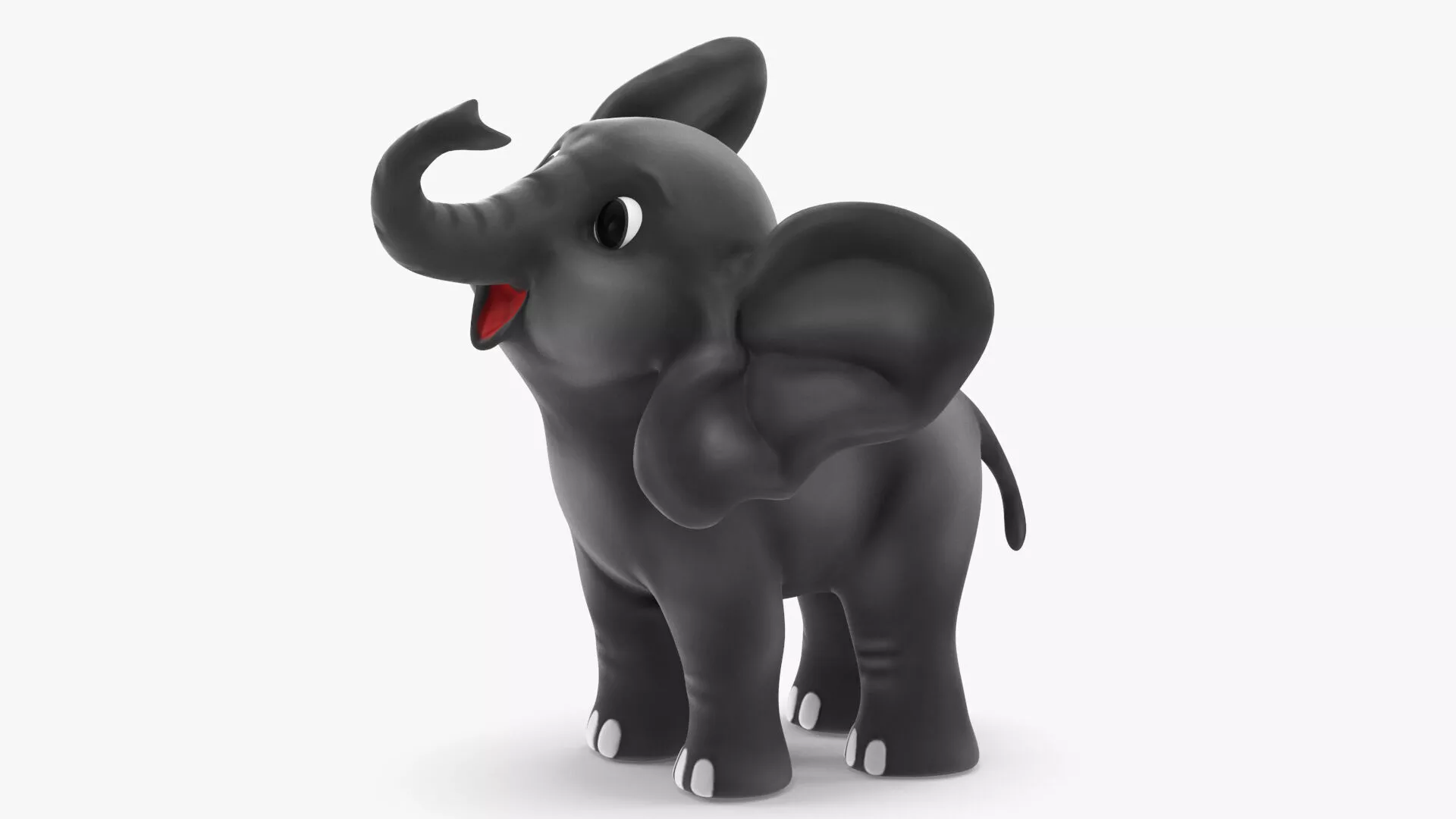 Cute Cartoon Elephant Rigged 3D model