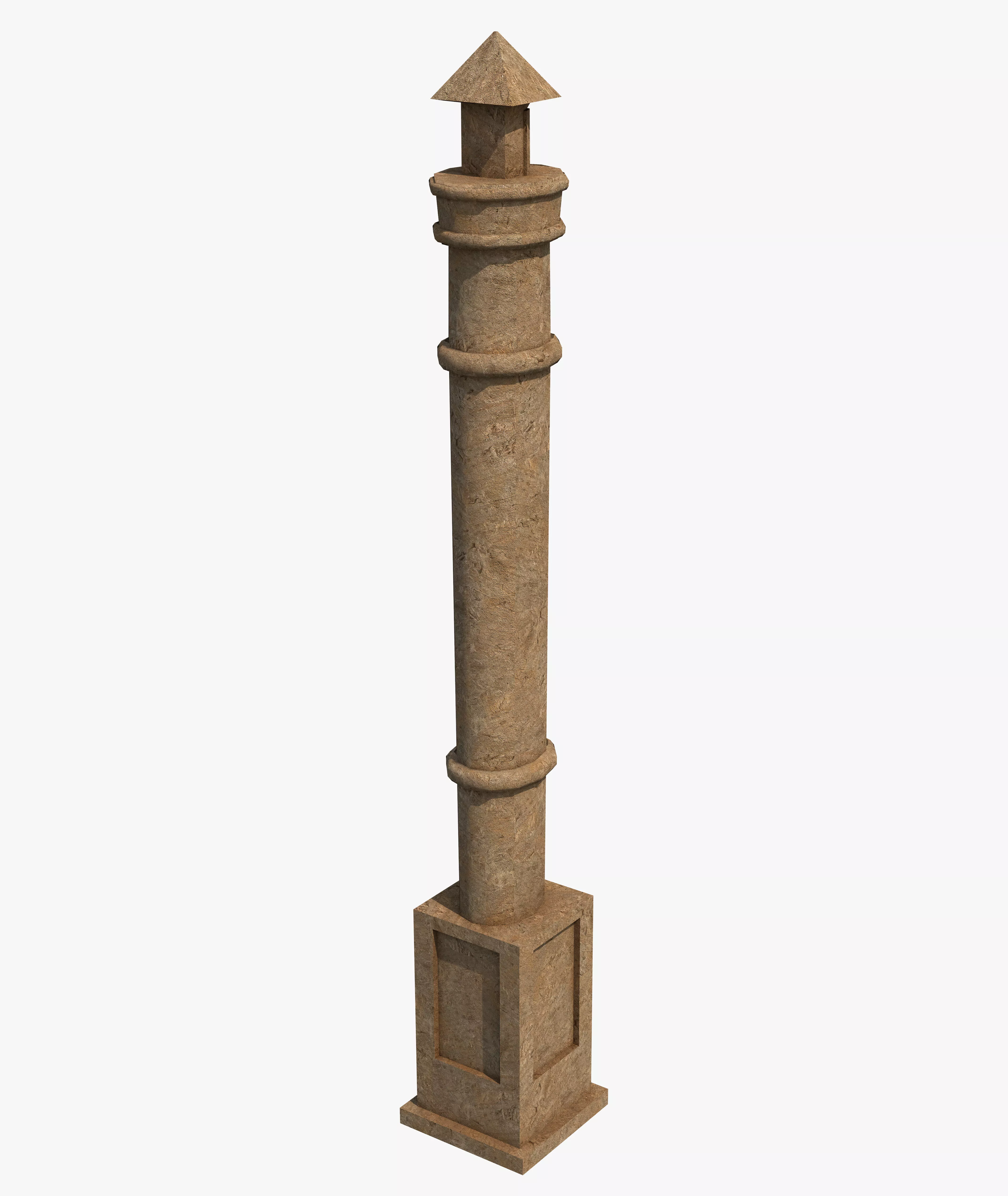 Low Poly war Fantasy Column Free 3D model