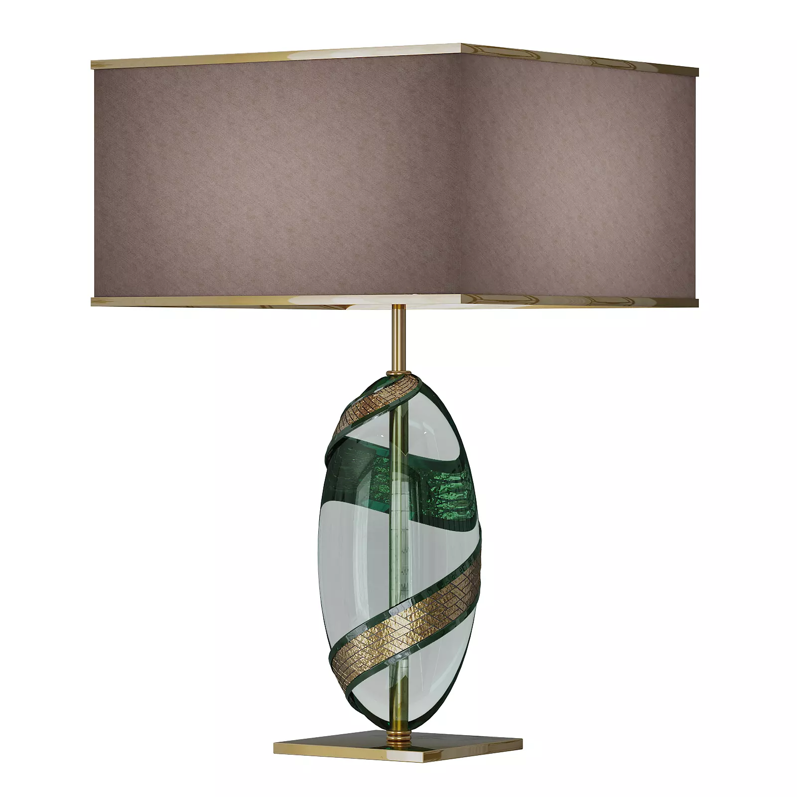 The Brahma lamp is green Low-poly 3D model