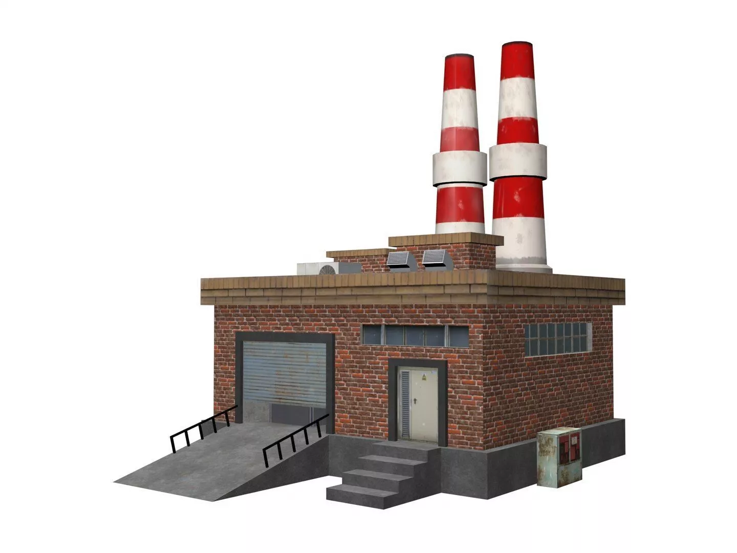 Old Factory Medium 3D model