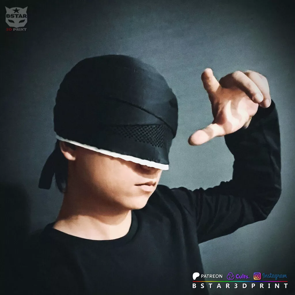 Daredevil Black Blindfolded Mask - Marvel Comics Cosplay 3D print model