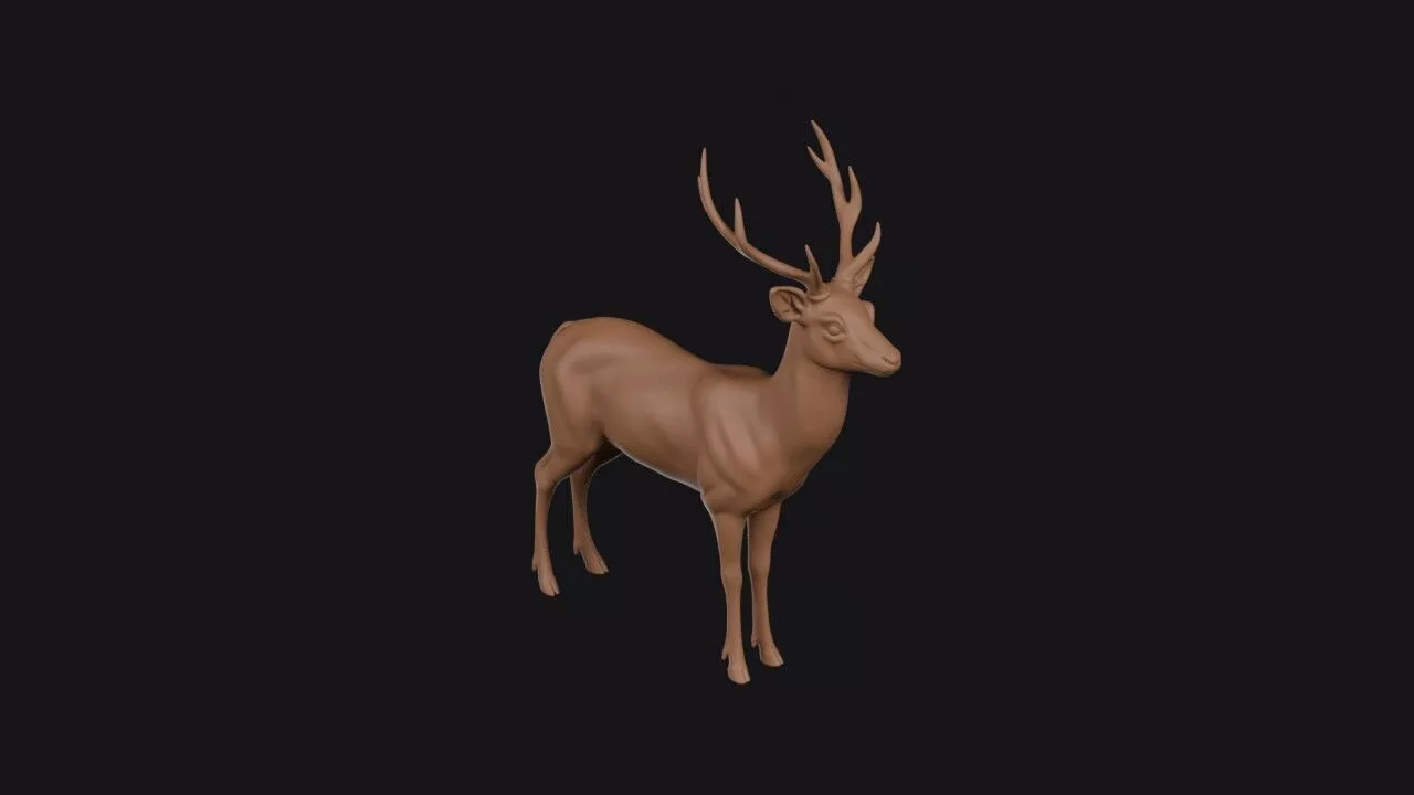 Sika Deer 3D print model