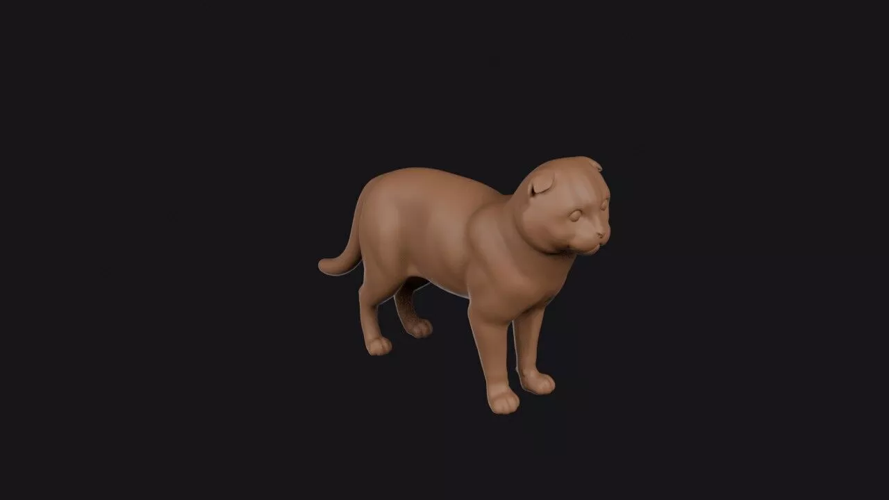 Scottish Fold 3D print model