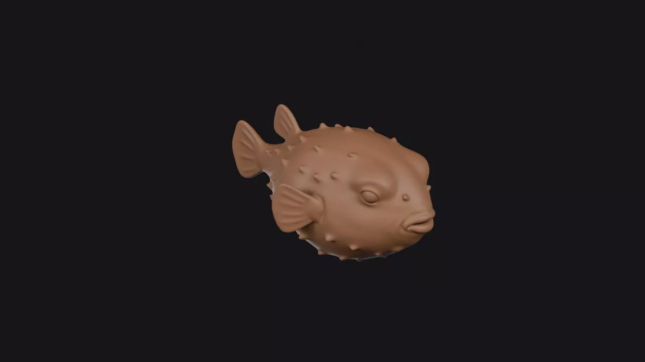 Pufferfish 3D print model