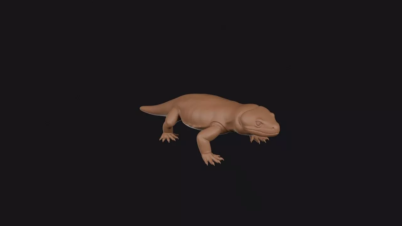 Beaded Lizard 3D print model