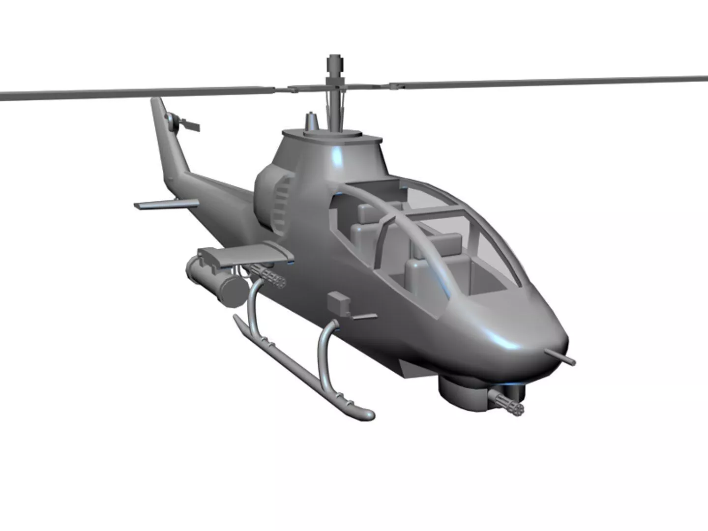 Helicopter Free 3D model