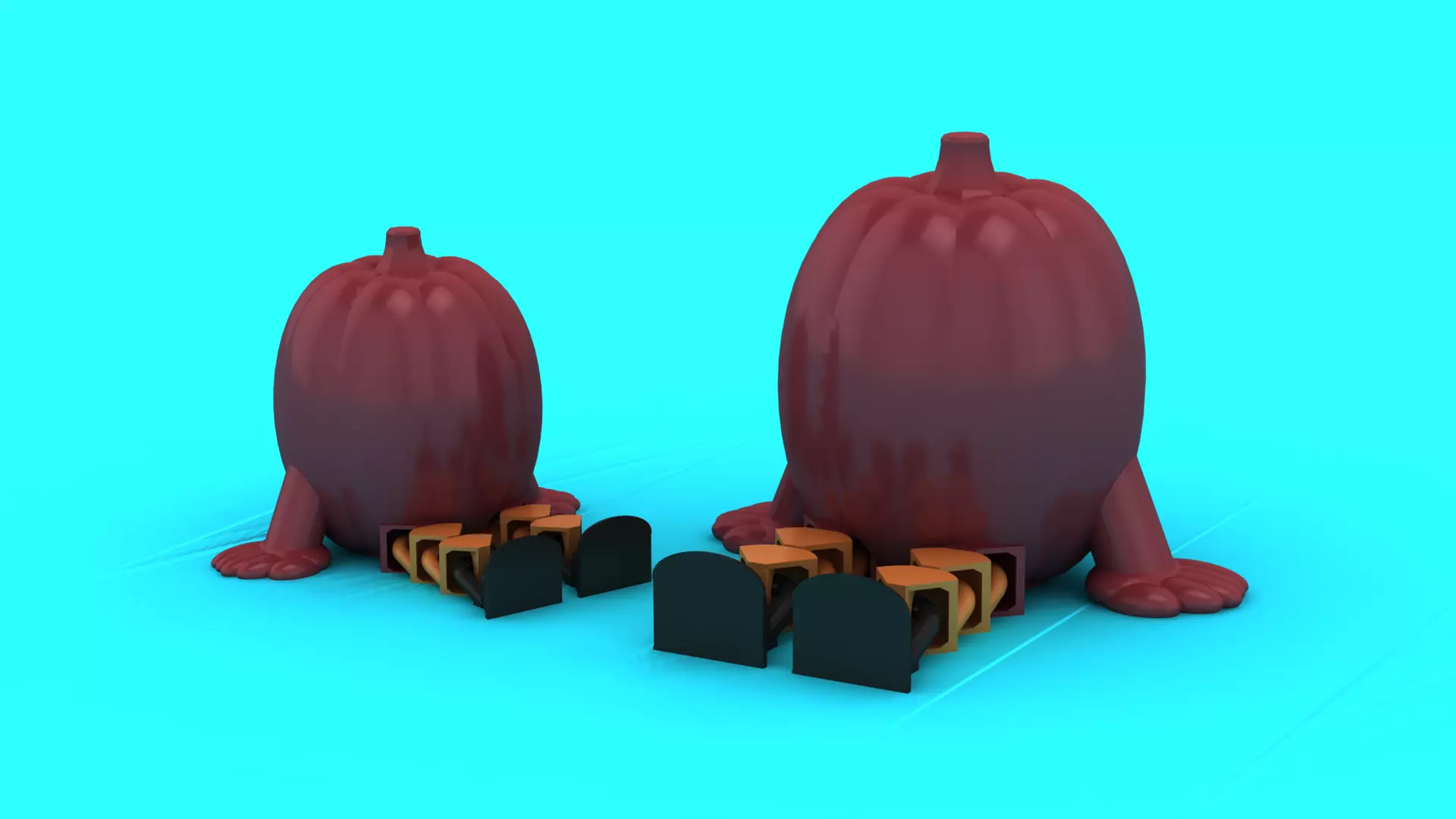 Legless Pumpkin Buddies 3D print model