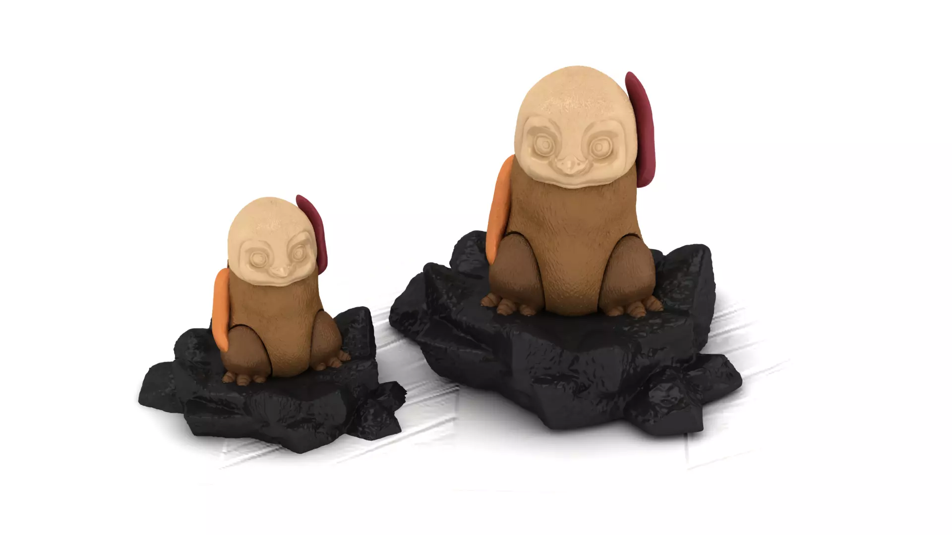 Curious Sloth Statues 3D print model