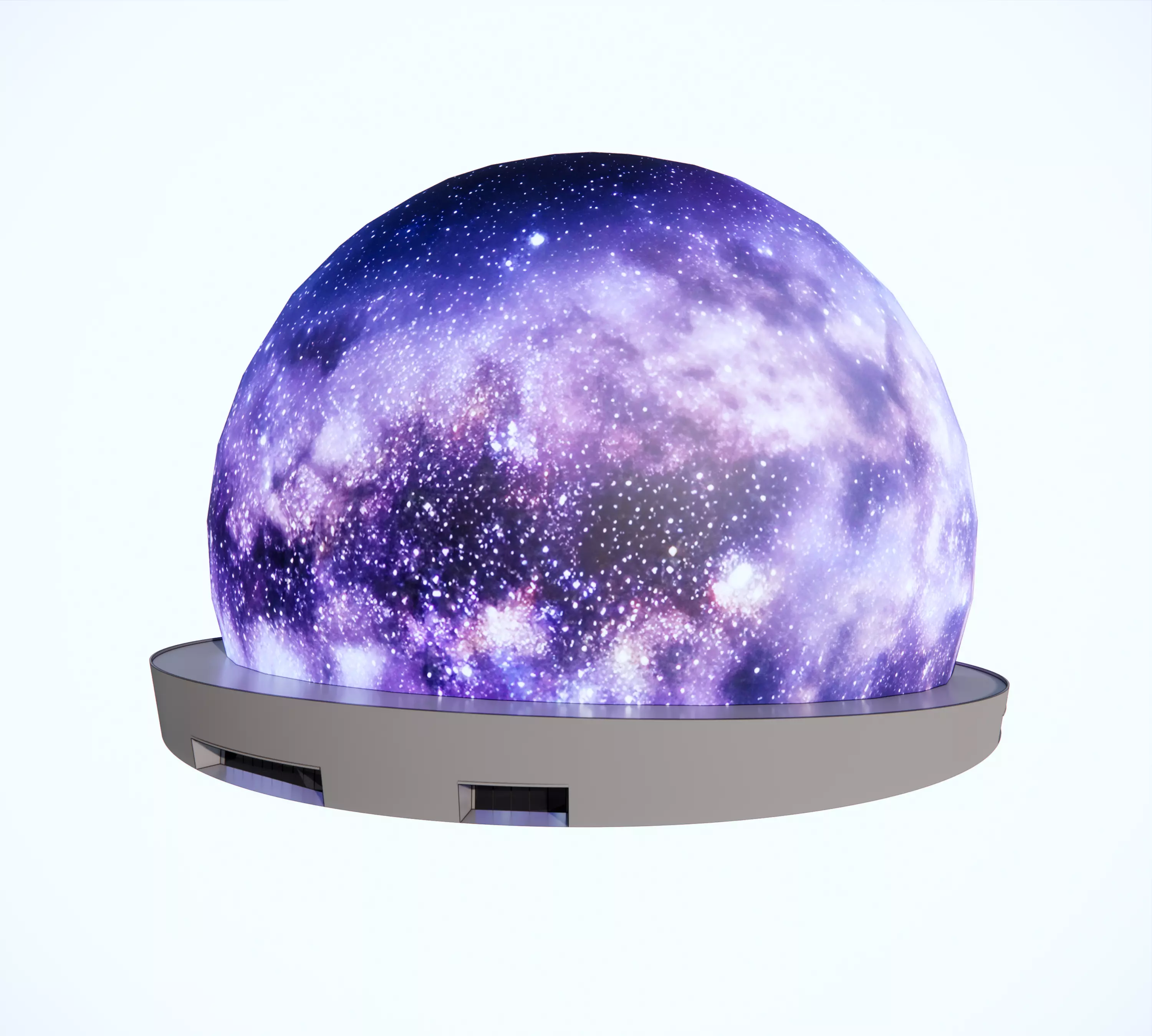 LED Entertainment Sphere Space - Las Vegas Inspired Low-poly 3D model