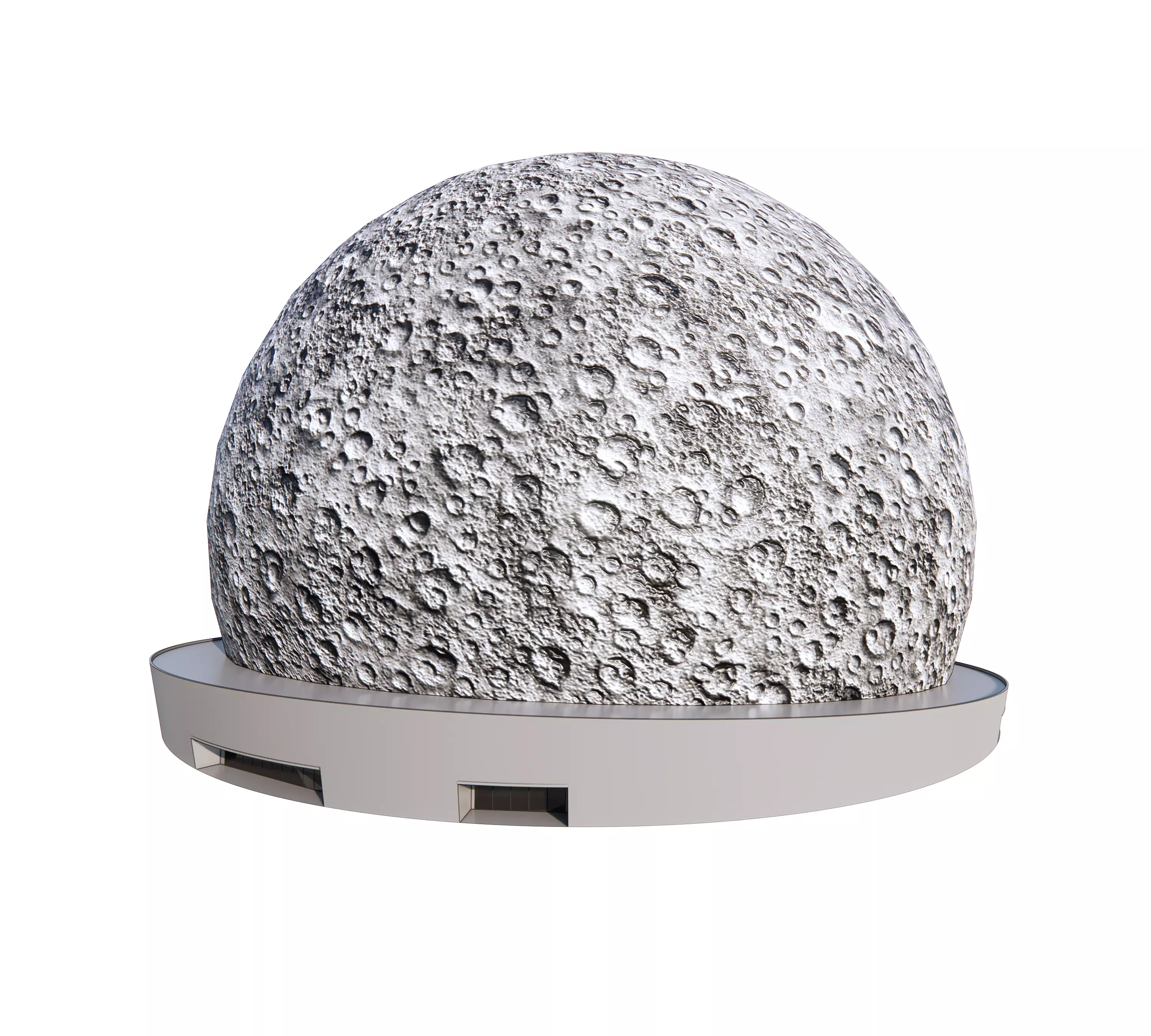 LED Entertainment Sphere Moon - Las Vegas Inspired Low-poly 3D model