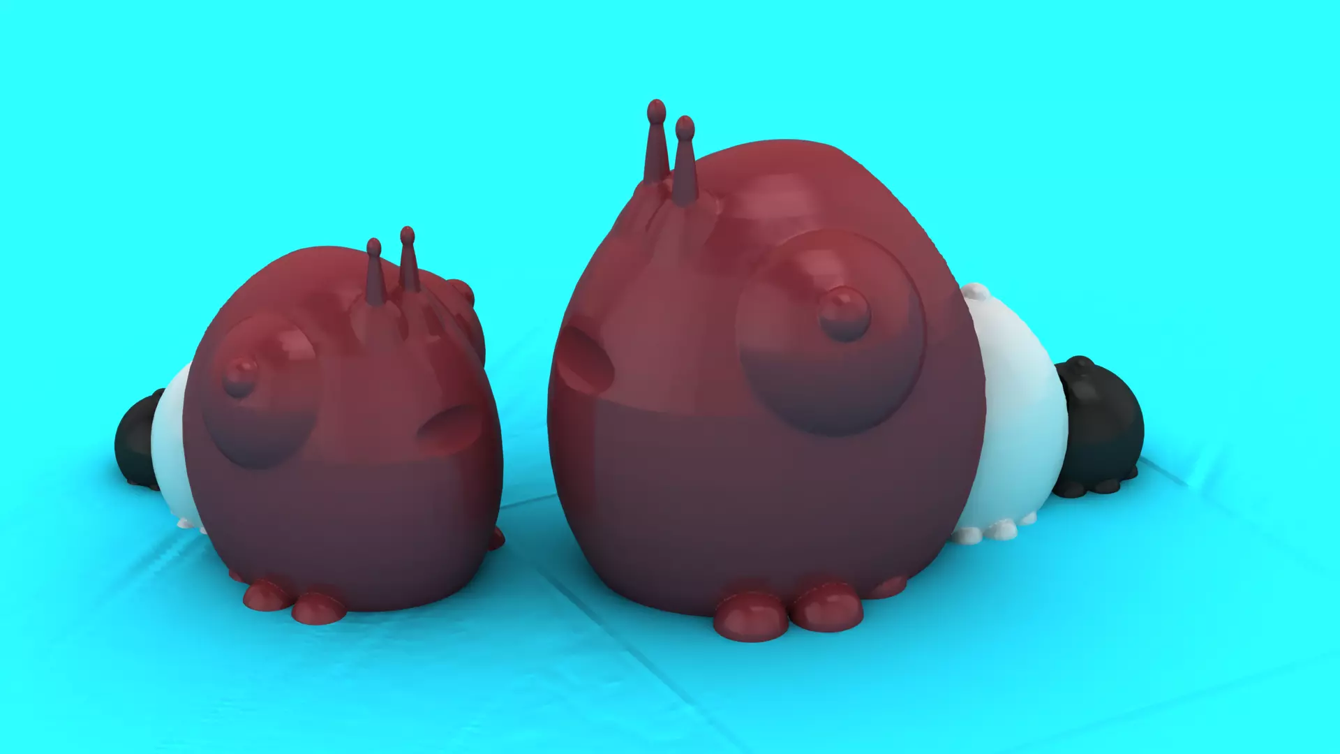 Cute caterpillar Flexi 3D Print STL 3D print model