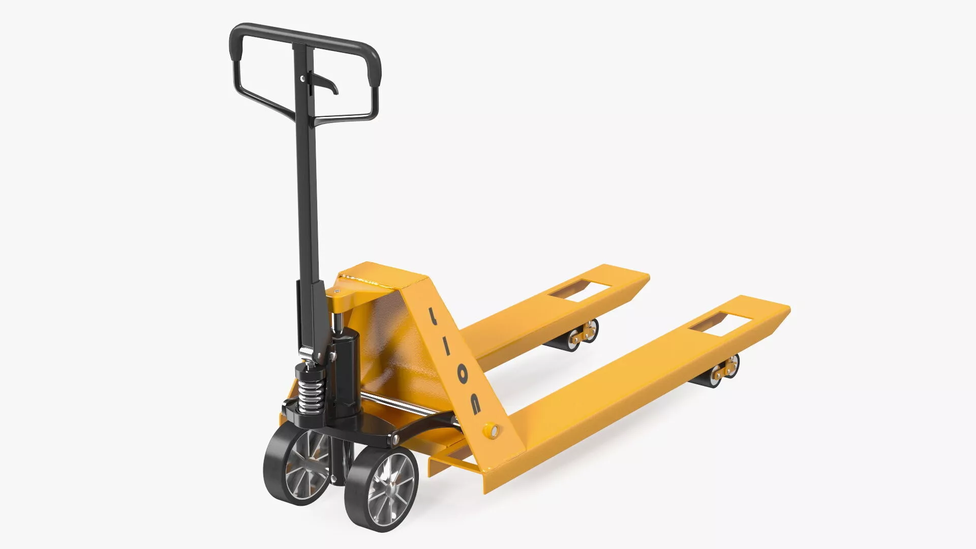 Industrial Standard Duty Pallet Jack Rigged 3D model