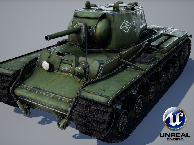 KV-1 ussr Tank - game model