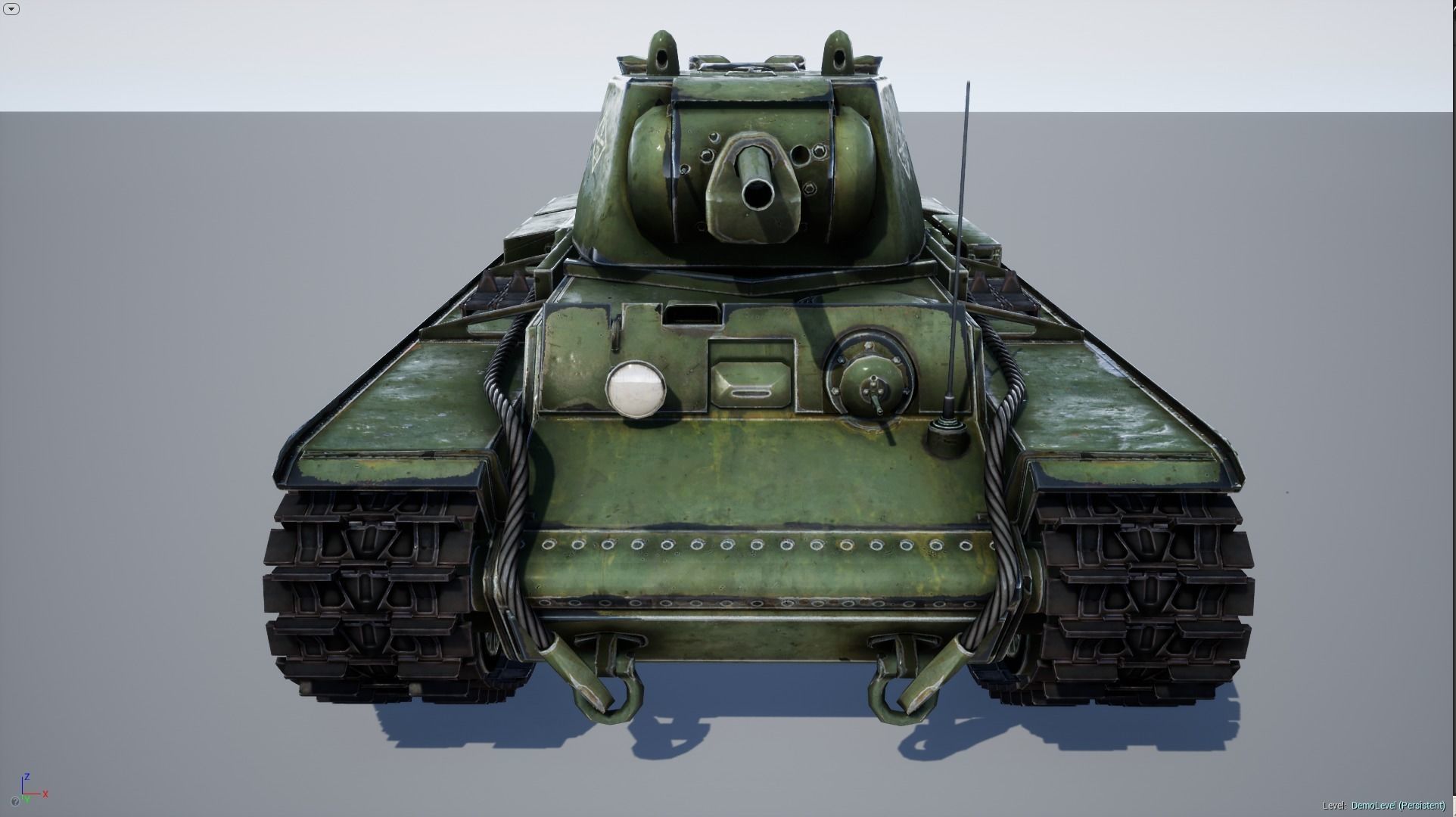 KV-1 ussr Tank - game model Low-poly 3D model_9
