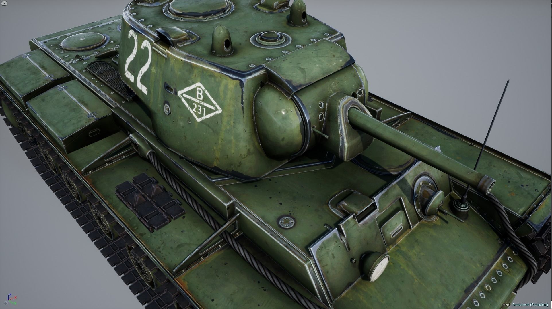 KV-1 ussr Tank - game model Low-poly 3D model_18