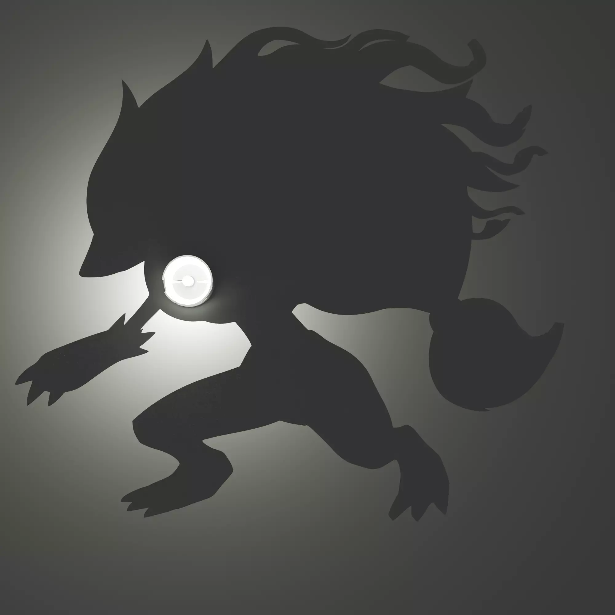 Zoroark Shadow Lamp 3D print model