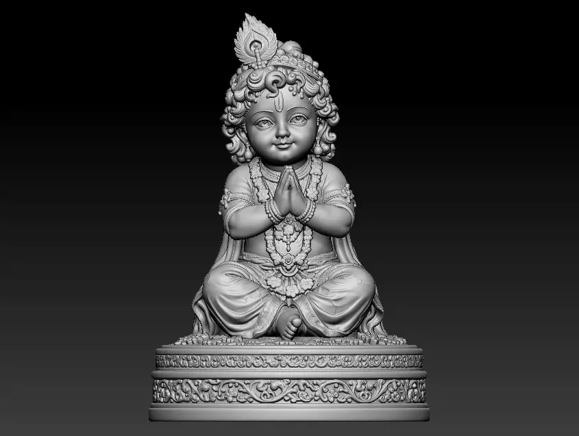 Little krishna 3d printed model 3D print model