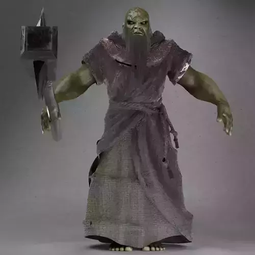 Doombringer Not rigged Low-poly 3D model