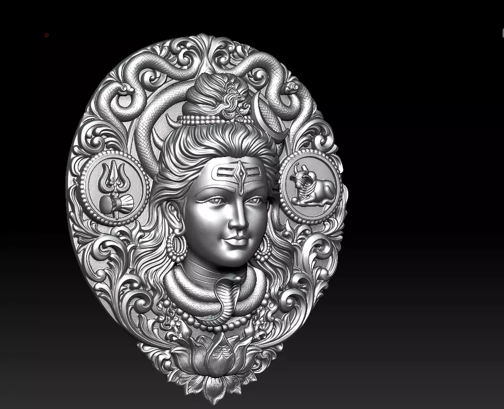 Lord Shiva with Serpent 3D print model