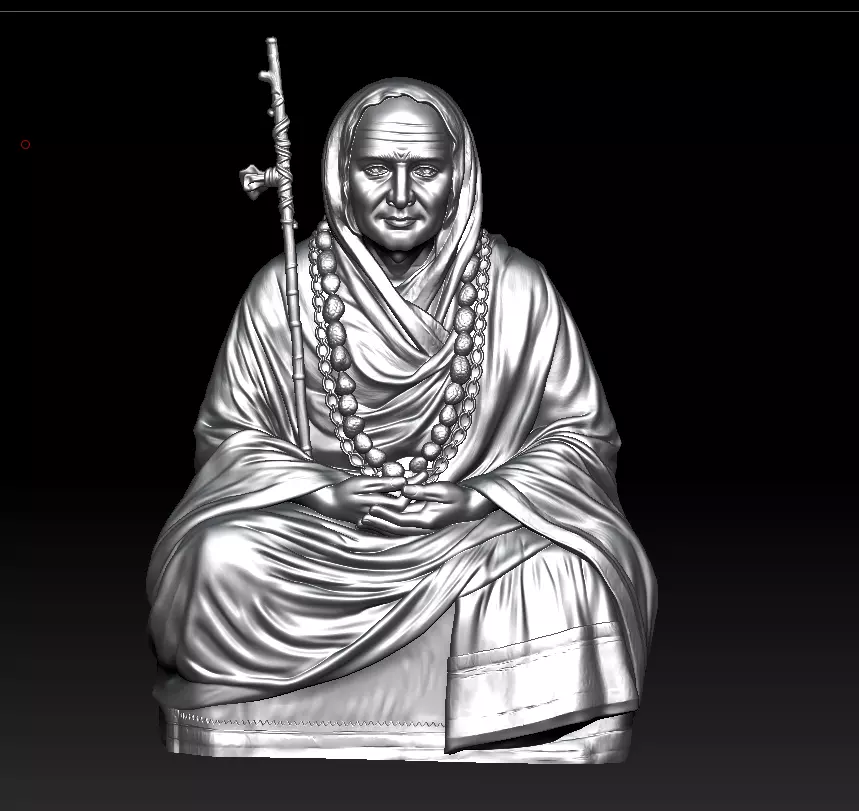 Seated Spiritual Saint 3D print model