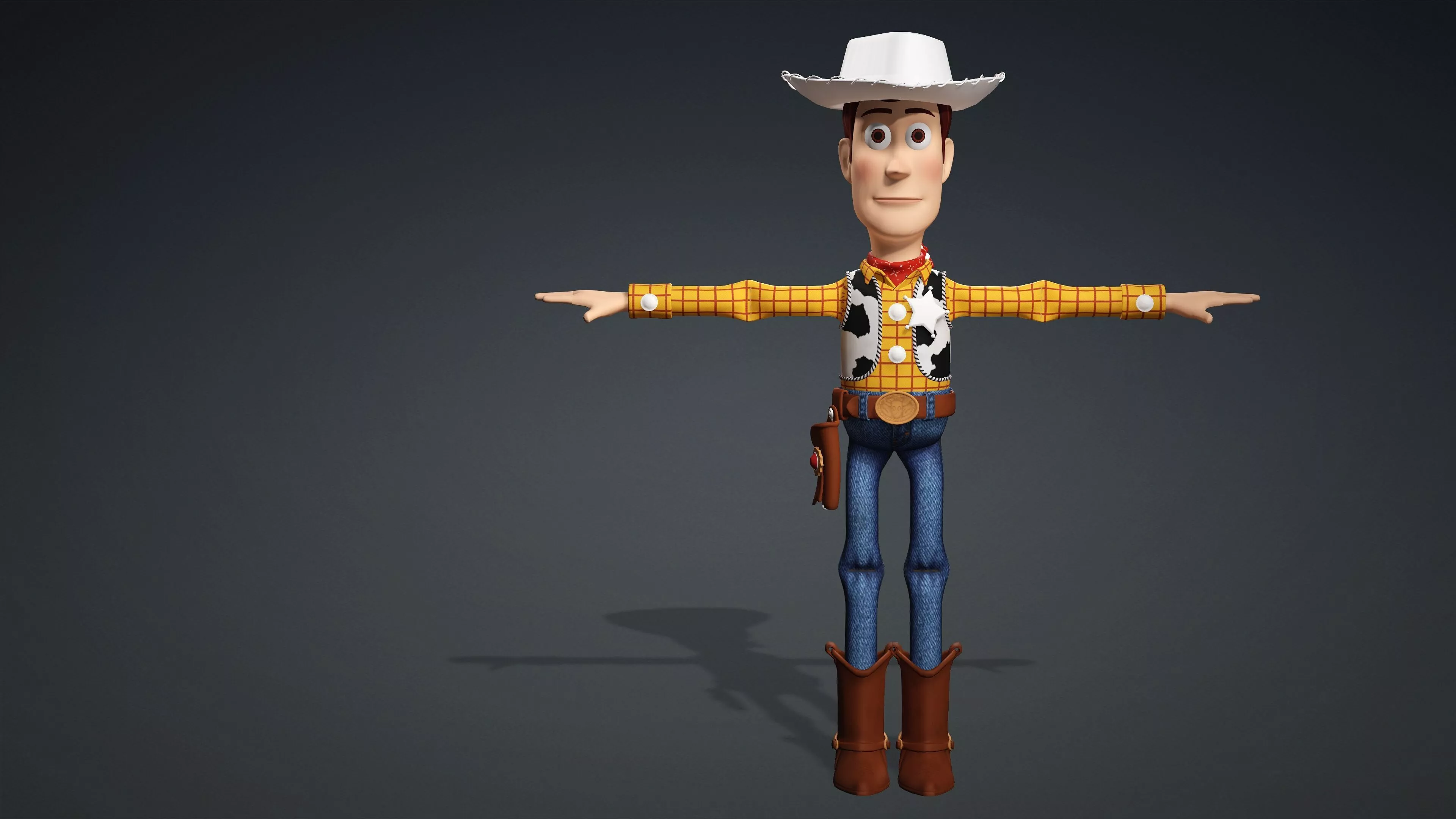 Woody Toy Story 3D Low-poly 3D model