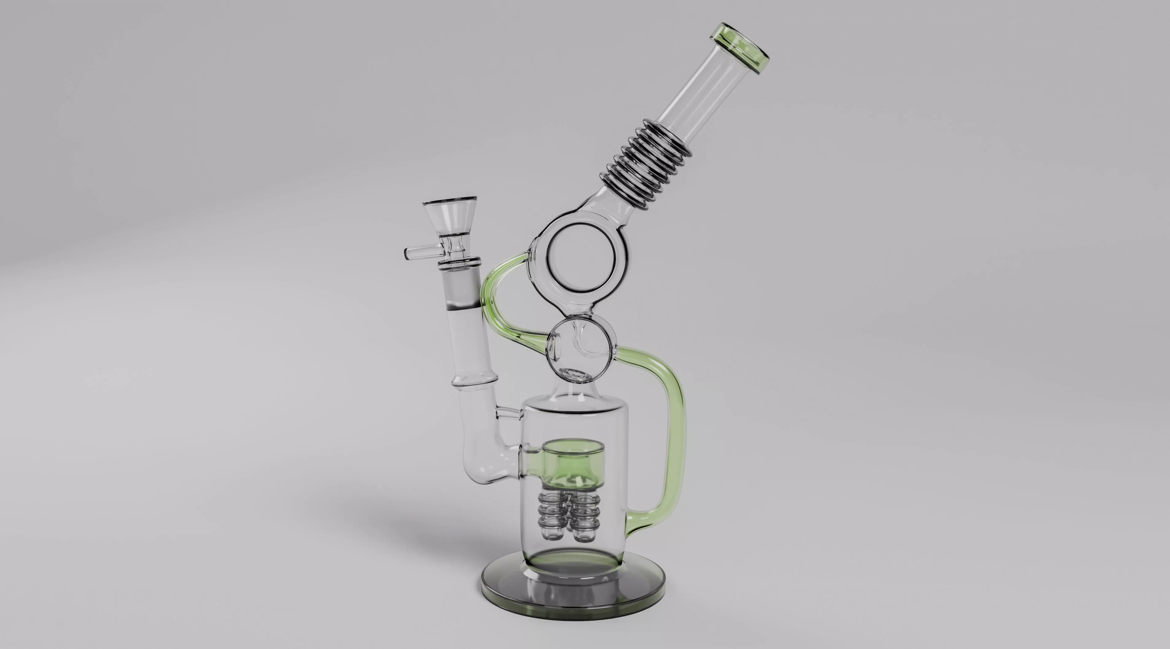 Raygun Glass Bong 3D model