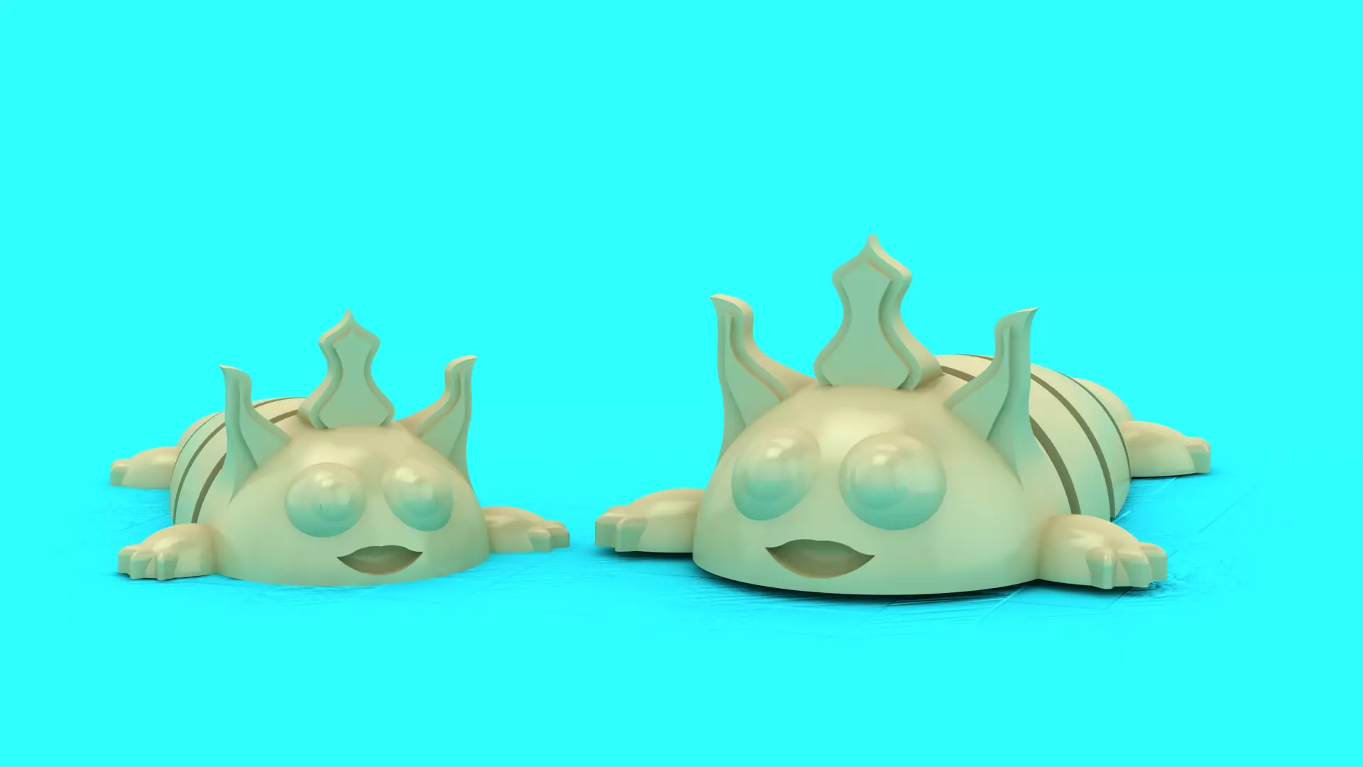 Crowned Turtle Buddies 3D print model