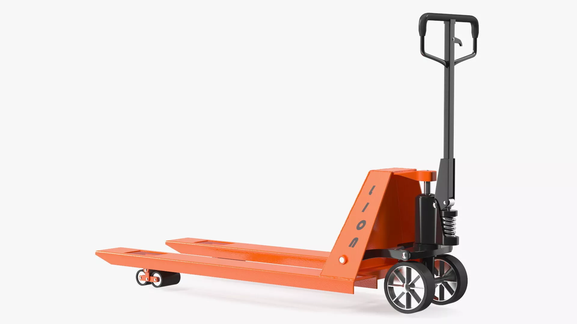 Premium Hand Brake Pallet Jack Rigged 3D model