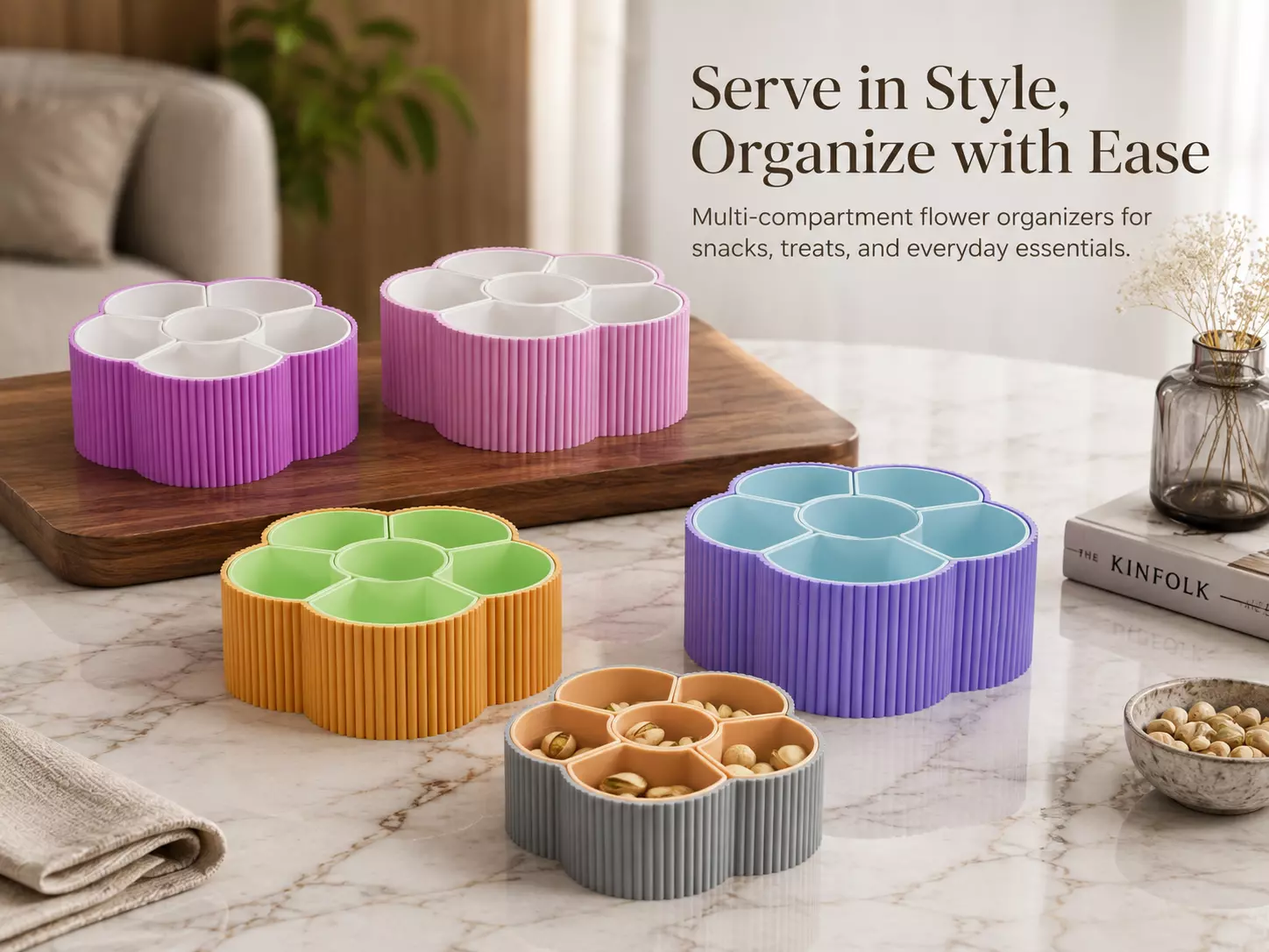 Flower Compartment Organizer STL Bundle 3D print model