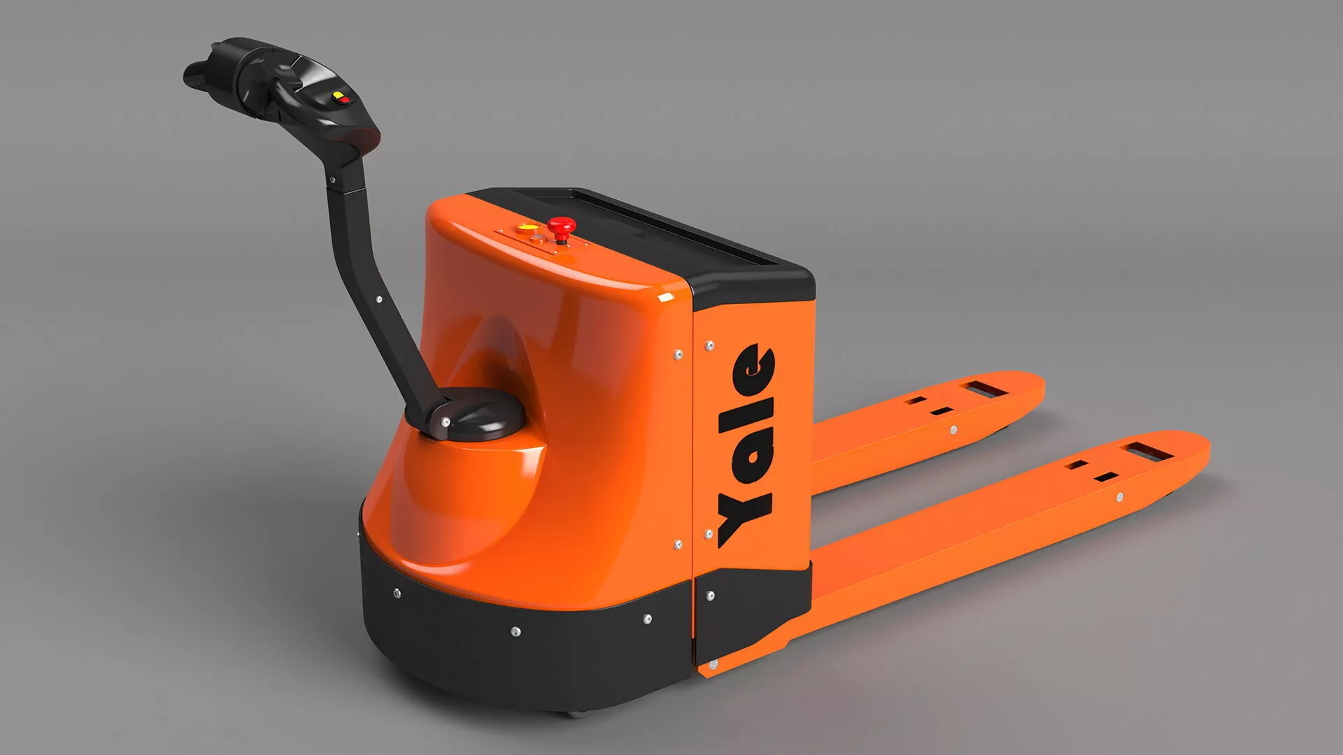 Electric Pallet Truck Rigged 3D model